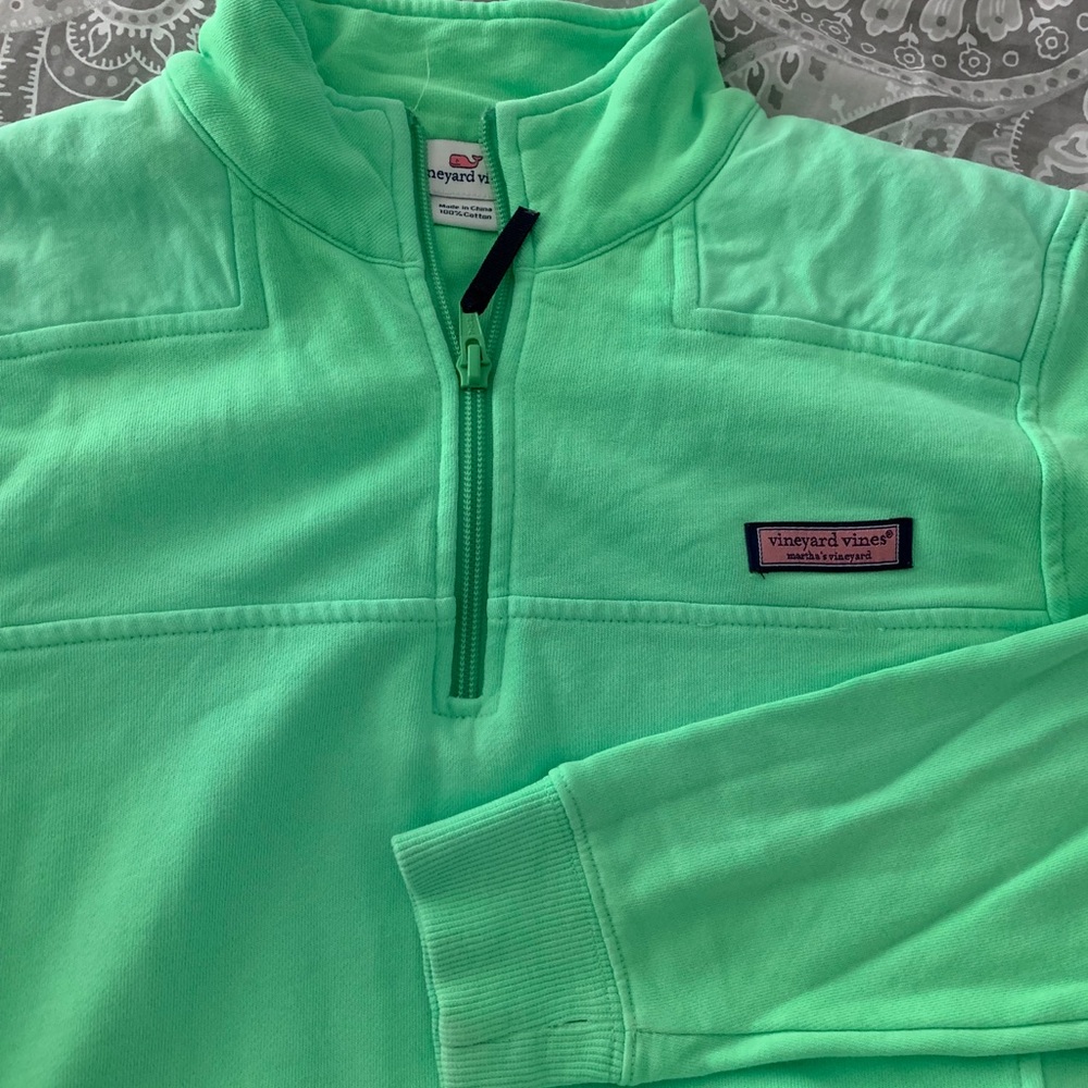 Lime green Vineyard Vines shep shirt